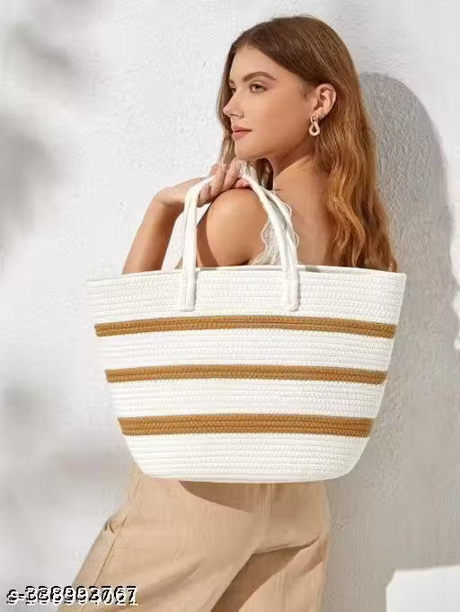 Women’s Stylish Pure Jute Boho Sling & Tote Handbag, Purse