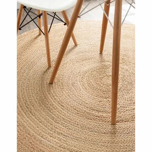 Natural Jute Hand-Braided Rectangle/Round Rugs & Carpets