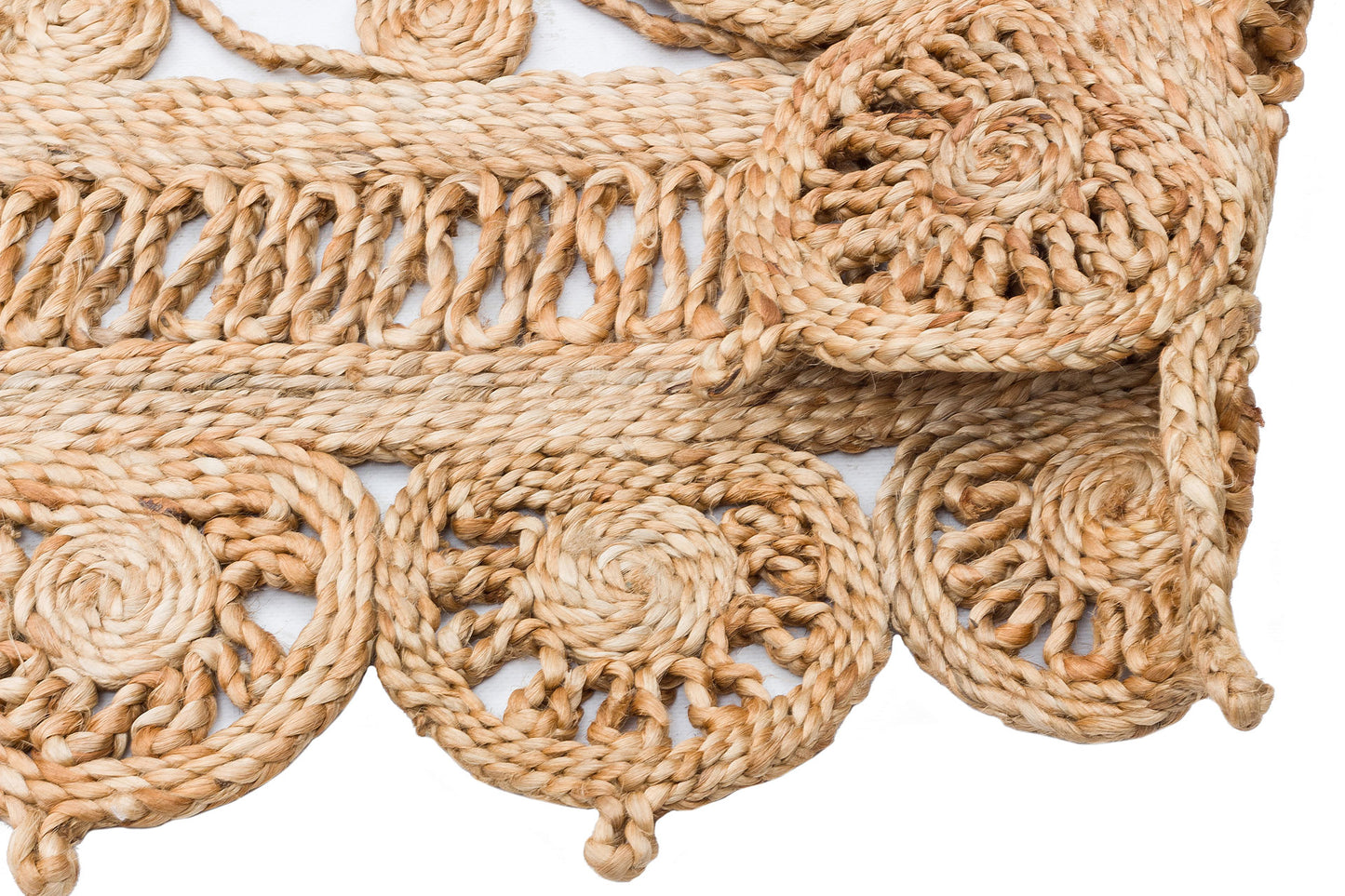 Oval Natural Jute Rug – Handmade Bohemian Country Charm