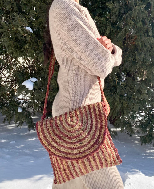 Colorful Handmade Jute Shoulder Bag – Eco-Friendly All-Purpose Tote