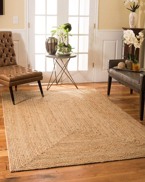 Natural Jute Hand-Braided Rectangle/Round Rugs & Carpets