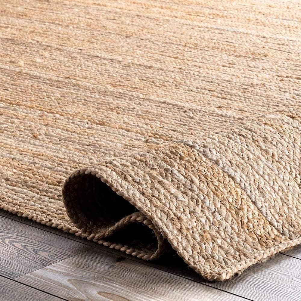 Natural Jute Hand-Braided Rectangle/Round Rugs & Carpets