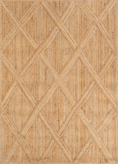 Red & Beige Braided Jute Kilim Rug – Flatweave Carpet