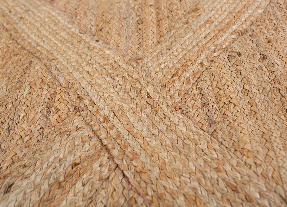 Red & Beige Braided Jute Kilim Rug – Flatweave Carpet