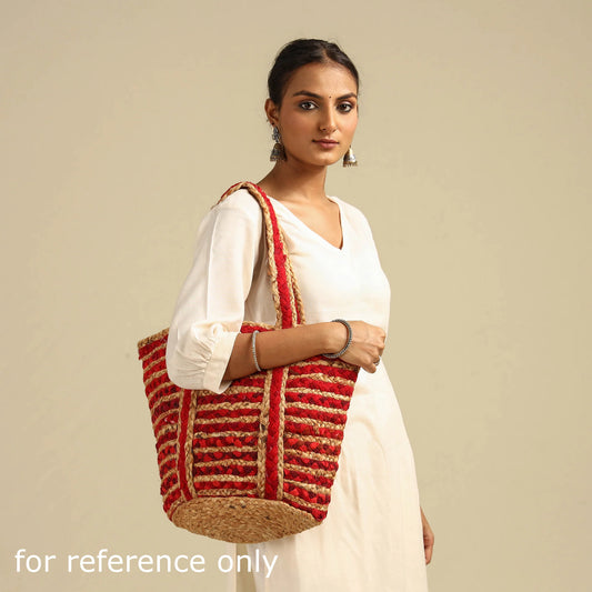 Beige Handcrafted Multipurpose Jute Shoulder Bag