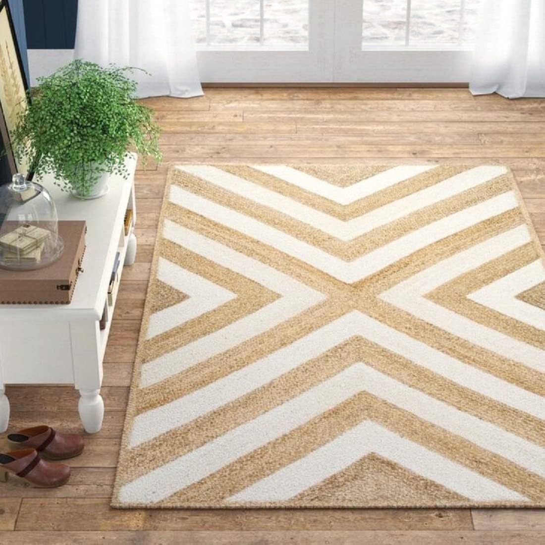 Braided Jute Reversible & Multi Striped Rug