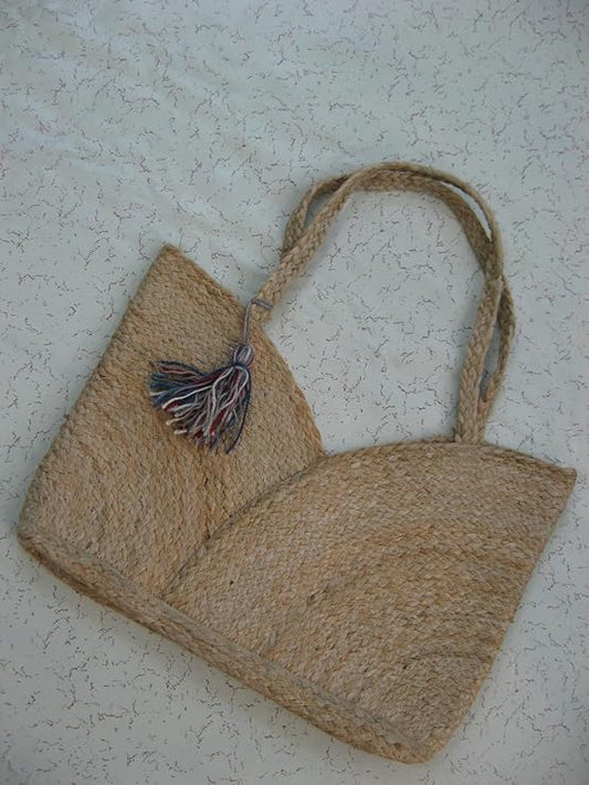 Versatile Jute Hand Bag – Beige