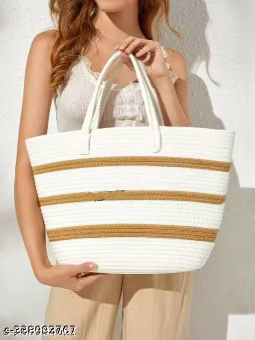 Women’s Stylish Pure Jute Boho Sling & Tote Handbag, Purse