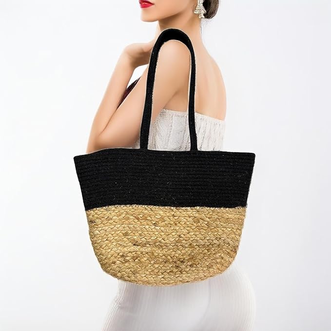 Handwoven Braided Natural Jute Hand Bag / Basket – Multipurpose