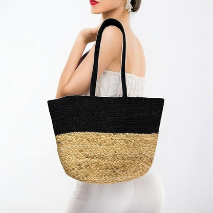 Handwoven Braided Natural Jute Hand Bag / Basket – Multipurpose