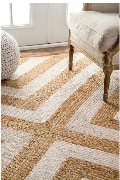 Braided Jute Reversible & Multi Striped Rug
