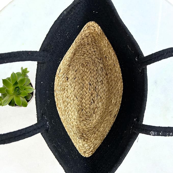 Handwoven Braided Natural Jute Hand Bag / Basket – Multipurpose