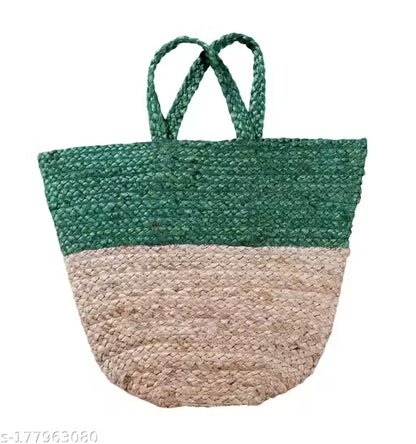 Handwoven Braided Natural Jute Hand Bag / Basket – Multipurpose