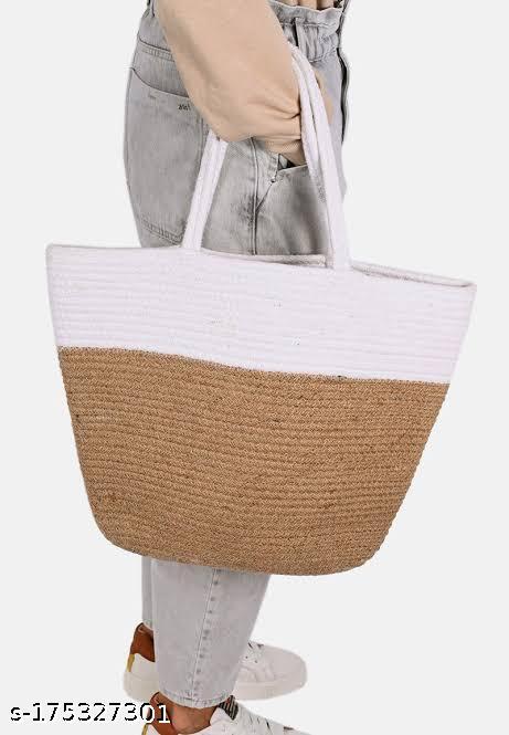 Handwoven Braided Natural Jute Hand Bag / Basket – Multipurpose